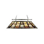 Elstead inglenook - lustre îlot suspendu à 3 ampoules tiffany, bronze clair, e27 Elstead inglenook - lustre îlot suspendu à 3 ampoules tiffany, bronze clair, e27