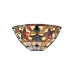 Elstead - kami - lampadaires tiffany  2 lumires vintage bronze, e14