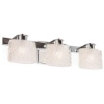 Elstead - lampe miroir applique salle de bain verre chrome poli led 3 flammes Elstead - lampe miroir applique salle de bain verre chrome poli led 3 flammes