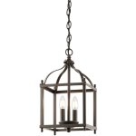 Elstead - larkin - petite suspension � 2 ampoules au fini bronze vieilli, e14