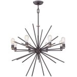 Elstead - lustre suspension lampe salle à manger plafonnier acier bronze d 86, 4 cm Elstead - lustre suspension lampe salle à manger plafonnier acier bronze d 86, 4 cm