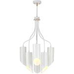Elstead - lustre suspension plafonnier d 52 cm 6 flammes lampe salle  manger laiton