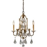 Elstead - valentina - lustre � 4 ampoules au fini bronze, e14