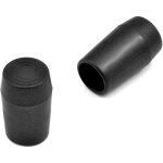 Ajile - embout enveloppant rond diamtre 12 mm pour usage intensif noir