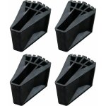 Embout escabeau, patin echelle, 4 pi�ces tubesca, fabriqu� en caoutchouc, durable, antid�rapant, plus ...