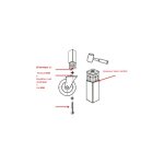 2gt roues et roulettes - embout à insert taraudé pour tube carré 40x40 - m12 3 mm 2gt roues et roulettes - embout à insert taraudé pour tube carré 40x40 - m12 3 mm