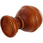 Embout tringle rideau merisier - ateliers28 - diam�tre 35