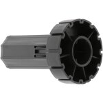 Embout de tube de volet roulant octogonal en pvc noir fen�tre sortie baie vitr�e store, pour poulie et ...