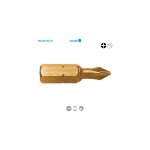 Embout de vissage série courte 1 / 4'' - phillips® titane classic ph n°3 long. 25 boite de 2 Embout de vissage série courte 1 / 4'' - phillips® titane classic ph n°3 long. 25 boite de 2