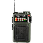 Emergency crank radio - 4000mah / 14800mwh am / fm / wb / sw / noaa weather radio with bluetooth, flashlight, ...