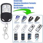�metteurs de porte de garage de remplacement en paquet de deux, 433, 92 mhz, 100% compatibles avec novoferm ...