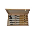 Coffret de 5 ciseaux  bois de sculpteur 111t emile peyron