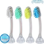 Emmident e4 ttes de brosse  dents lectrique 4 pc(s) transparent