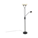 Empoli - led dimmable lampadaire avec lampe de lecture variateur inclus - 1 lumi�re - h 1800 mm - noir ...