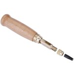 Emporte - pi�ce � vis cuir perforatrice pour ceintures montre bandes poign�e en bois rotatif outil de ...