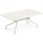 Emu athena table faible 100 x 60 blanc raggrinzato 23