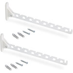 Lot de 2 cintres pour armoire jagmet, acier, peint en blanc - emuca