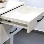 Emuca jeu de coulisses � billes pour tiroir � sortie totale, hauteur 45mm, longueur 600mm, acier, zingu� ...