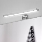 Emuca - spot led pour miroir de salle de bain virgo (ac 230v 50hz), 6 w, chrom, plastique