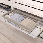 Emuca - kit de panier et cadre coulissant - fermeture souple pour armoire - r�glable - module 600mm - ...