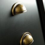 Emuca ? lot de 20 poign�es de meuble marrakech ? entraxe 64 mm ? zamak finition bronze ? pour r�novation ...