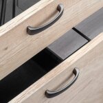 Emuca - 9169252 lot de 20 poign�es pour meubles kyoto, l142mm, entraxe 128mm, zamak, titane