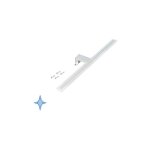Emuca applique led pour miroir de salle de bain, 450 mm, ip44, lumire blanc froid, aluminium et plastique, ...