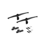 Emuca - lot de consoles pour 5 tagres en bois pour structure zero, planches non incluses, zamak, peint ...