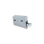 Emuca - ferrures � visser pour �l�ments hauts, hook, droite, acier et plastique, gris 8921621