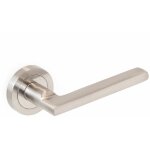 Emuca - jeu de perth garniture de poign�e de porte int�rieure, avec rosace d. 50mm, aluminium et zamak, ...