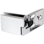 Emuca - paire de charni�res pour porte en verre chrom�es �paisseur 4 � 5mm - blum - 1205011 x 2