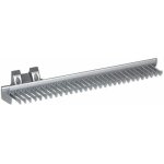 Emuca - porte cravates latral extractible, aluminium et plastique anodis mat