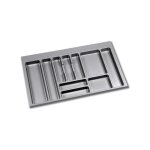 Emuca range - couverts pour tiroirs de cuisine, module 900 mm, plastique, gris - talla