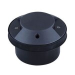 Encastr de sol fluo 10w  205mm anthracite 2d indirect avec lampe 4000k g24q - 1 ballast elec ik08 ip67 ...