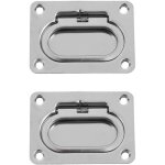 Encastrable 2 pi�ces loquet trappe bateau poign�e de traction en acier poign�e de trappe pour bateau ...