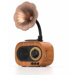 Enceinte bluetooth gramophone vintage, forme phonographe gramophone, enceinte r�tro, d�coration de chambre ...