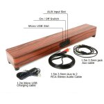 Enceinte enceinte soundbar bois aux bluetooth 4. 2 sans fil smartphone tv tablette pc