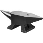 Enclume � corne simple mophorn, 22 lb en acier moul�, enclume de forgeron haute duret� avec trou rond ...