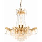 Endon - adagio - perles de verre pour lustre  9 ampoules et finition dore, e14