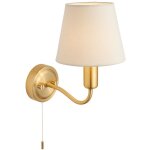 Endon conway applique murale classique en laiton satiné avec abat - jour conique ivoire et interrupteur ... Endon conway applique murale classique en laiton satiné avec abat - jour conique ivoire et interrupteur ...