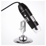 Endoscope  grossissement de 50  1600x, microscope numrique usb  8 led, mini camra avec support  ...