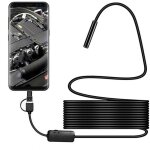 Endoskop, 5 m android otg, wasserdichte hd - video - endoskopiekamera mit sicherheitskabel, 6 led - leuchten ...