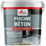 Arcane industries - enduit piscine, bton cir, revetement piscine - 8 m gazelle gris rose
