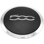 Enjoliveur de 133 mm pour fiat 500 - cache central de roue, couleur argent