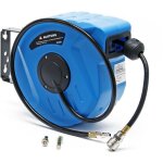 Enrouleur d�vidoir tuyau air comprim� pneumatique , 8 mm, 10 m�tres