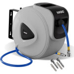 Masko - enrouleur de tuyau d'air comprim automatique 1 / 4 raccord - enrouleur de tuyau mural enrouleur ...