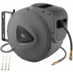 Tectake - enrouleur de tuyau  air comprim avec tambour avec raccord rapide de  pouce