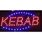 Enseigne kebab led avec crochets 50 x 25 cm 220v