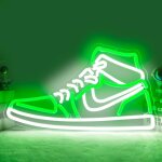 Enseigne n�on sneaker pour chaussures de sport, enseignes lumineuses � led pour gar�ons, pour chambre ...