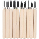 Ensemble de 10 couteaux sculpture bois pour travail manuel diy, outils menuiserie c�ramique argile citrouille ...